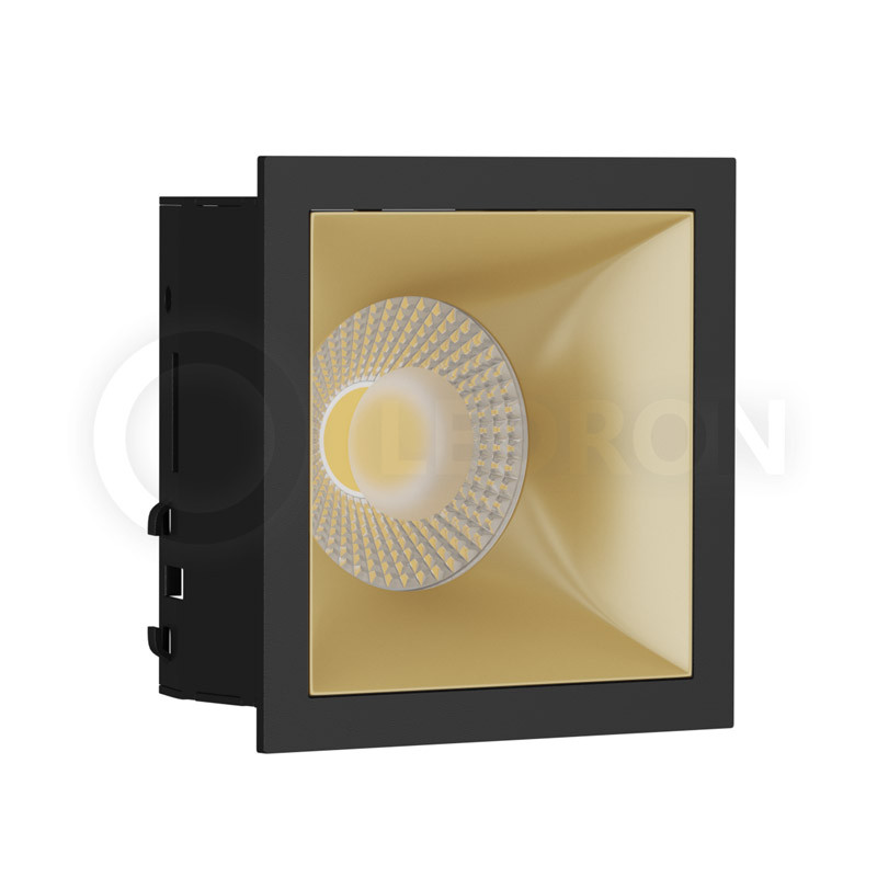 Встраиваемый светильник LeDron RISE KIT 1 GU10 Черный/Gold