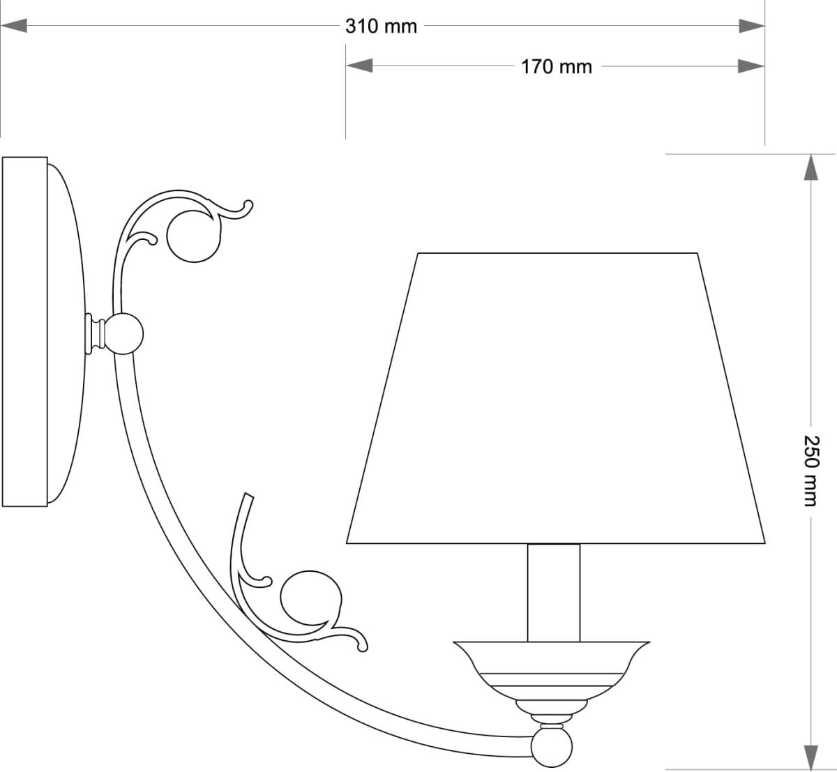 Бра Kutek Casamia Abazur CAS-K-1 (P/A)