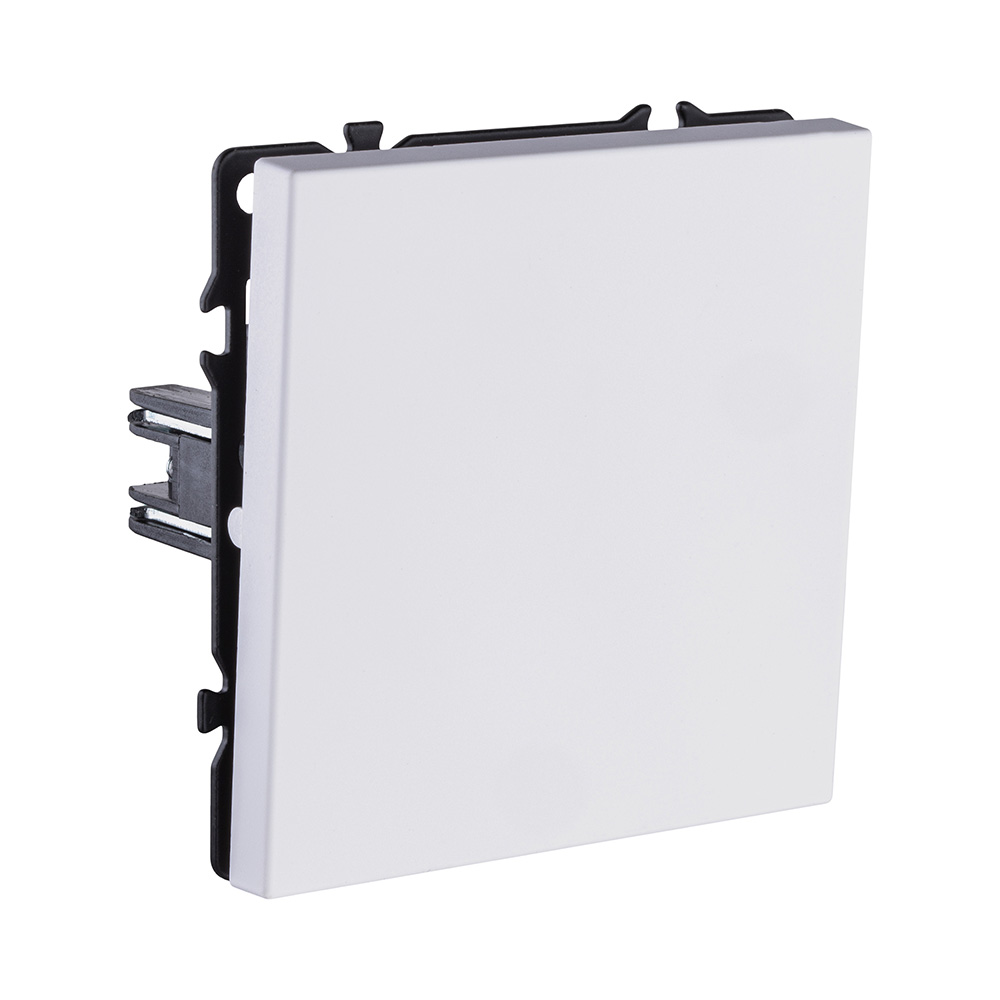 Выключатель 1-клавишный перекрестный 10А/250В, белый глянцевый Kollinger Eclipse EC-003WG