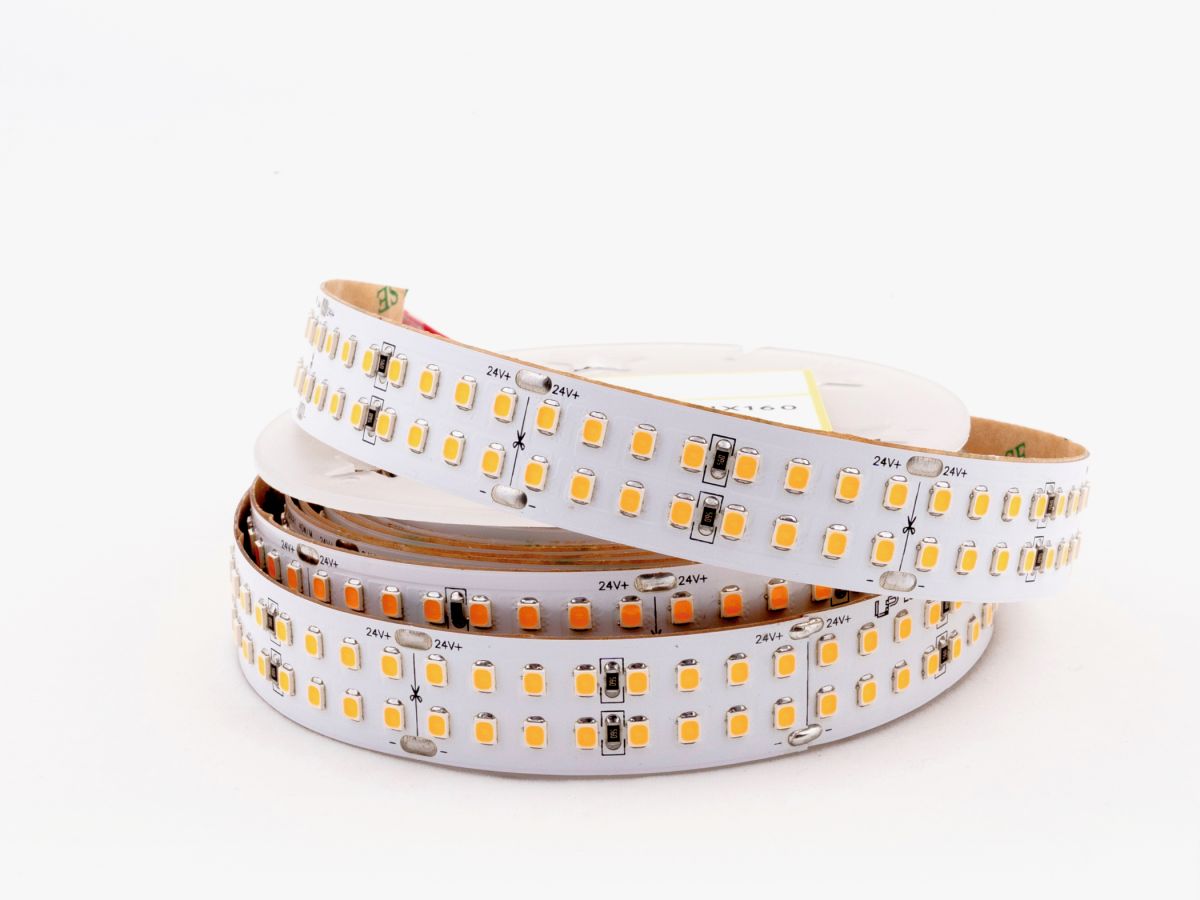 Светодиодная лента LEDS POWER двухрядная 2835 320/м (40Вт/м) 24В теплая LUX160 006291