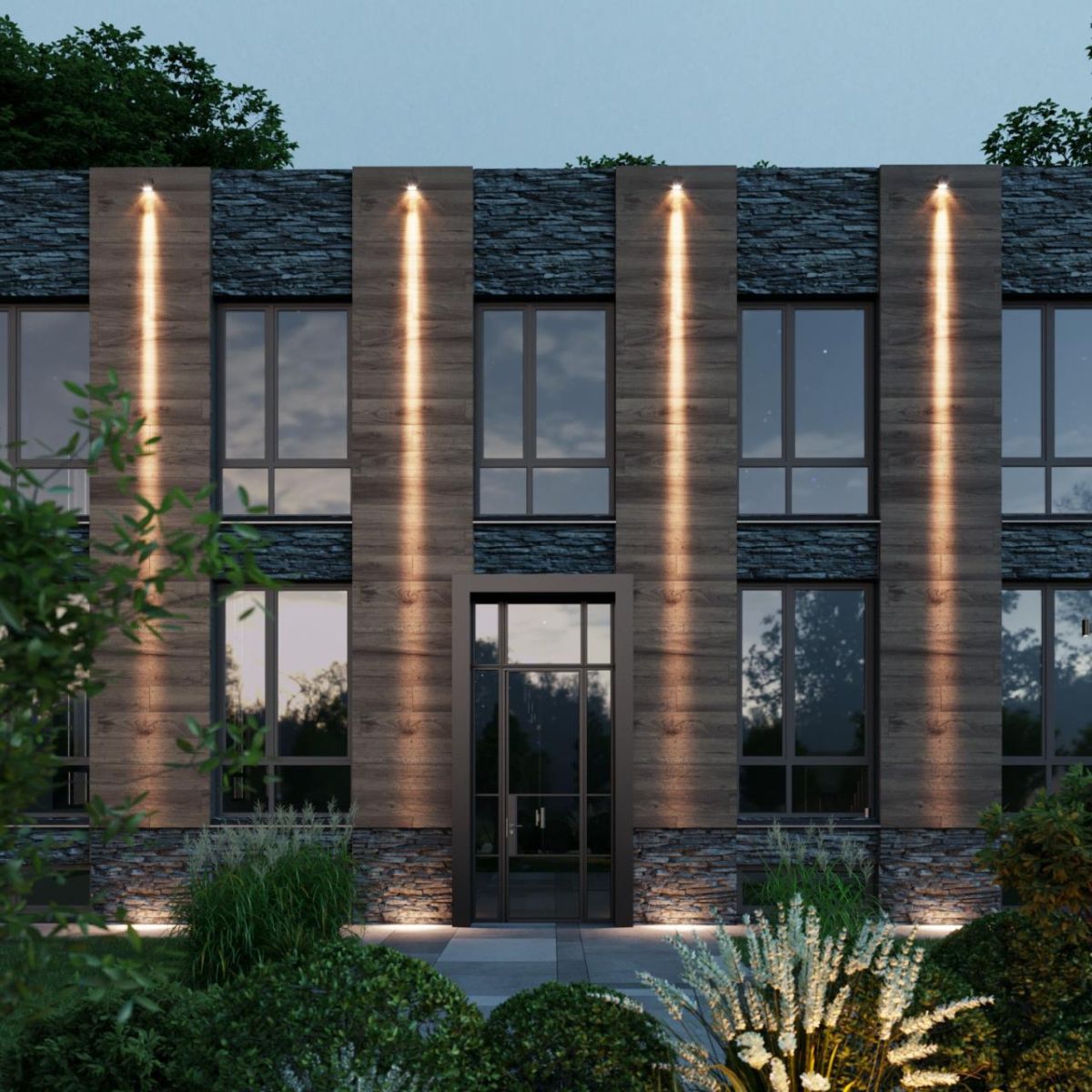 Уличный настенный светильник Odeon Light Nature Arrow 7188/5WL