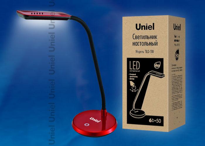 Настольная лампа (05648) Uniel TLD-501 Black/LED/546Lm/5000K/Dimer