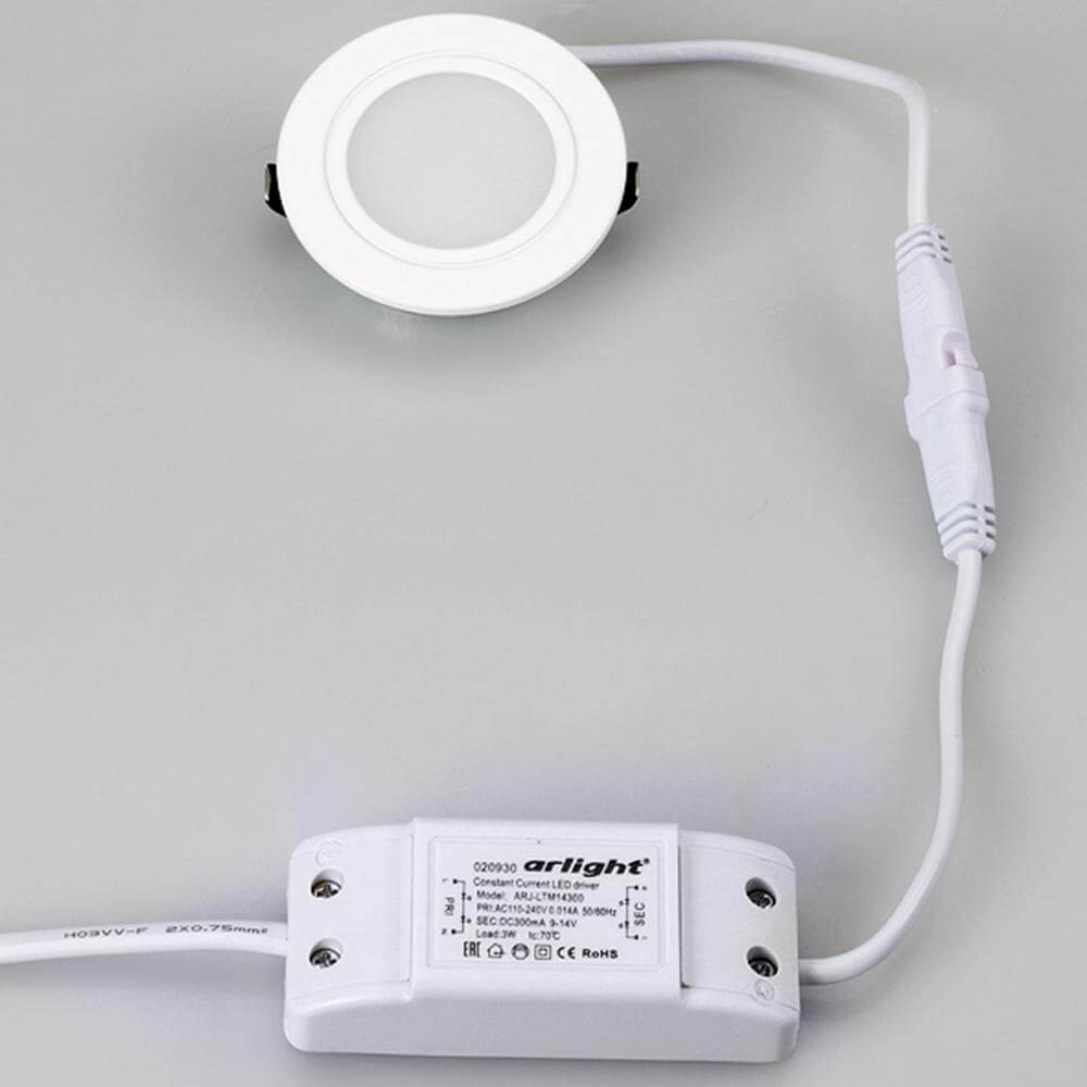 Мебельный светильник Arlight LTM-R60WH-Frost 3W Day White 110deg