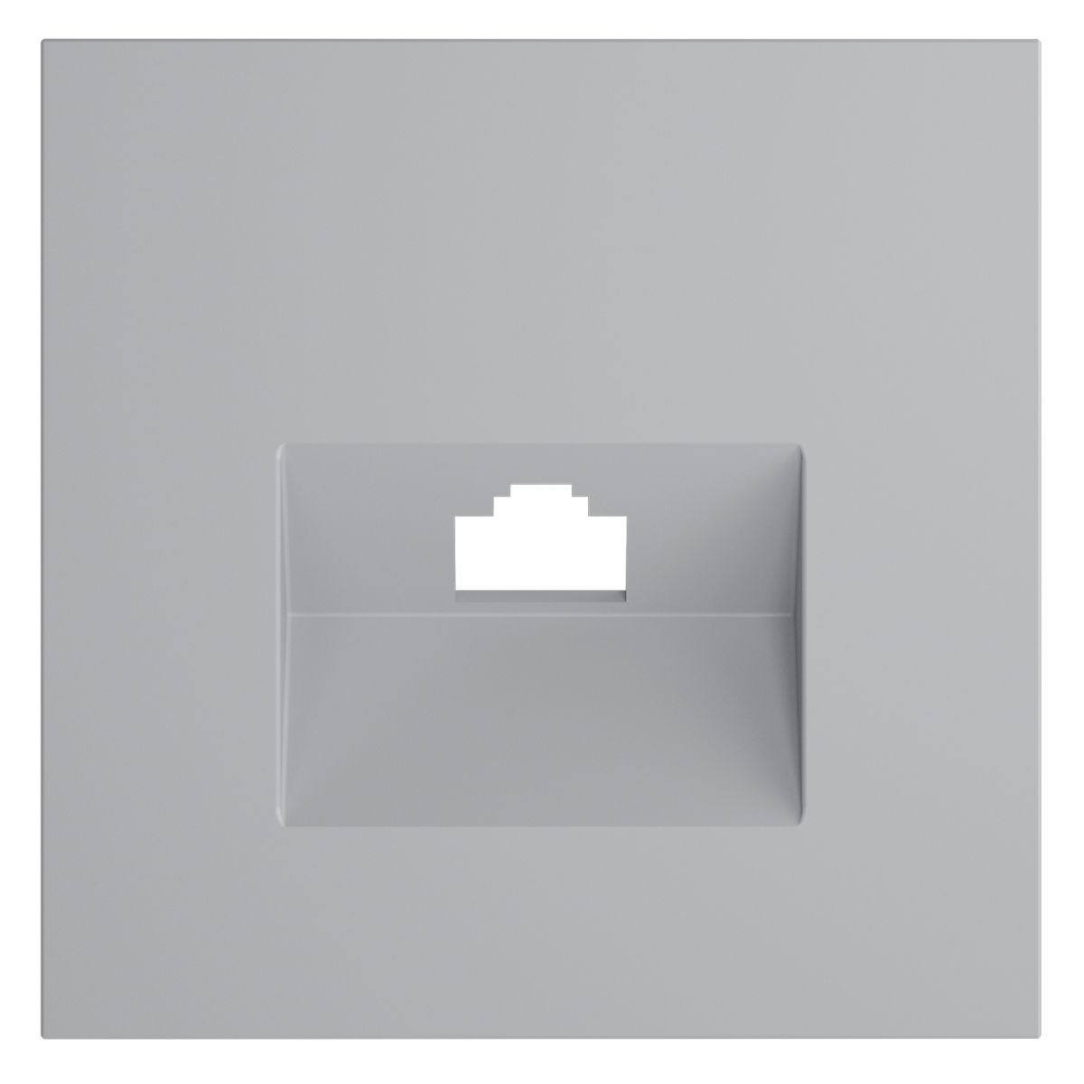 Накладка для розетки компьютерной RJ45 кат.6 Voltum S70 (серый) VLS001316