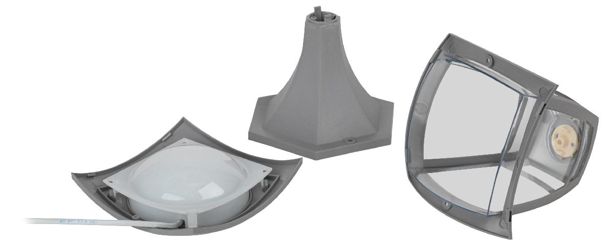 Ландшафтный светильник Эра ДТУ 07-8-001 У1 «Валенсия» серый Б0057506