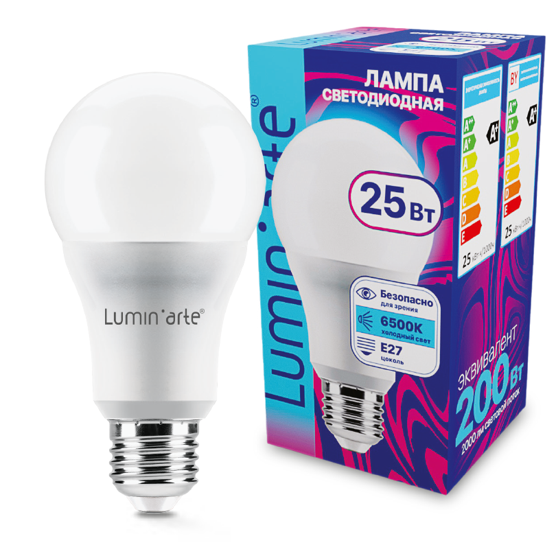 Светодиодная лампа Lumin'arte LSTD-A65-25W6KE27