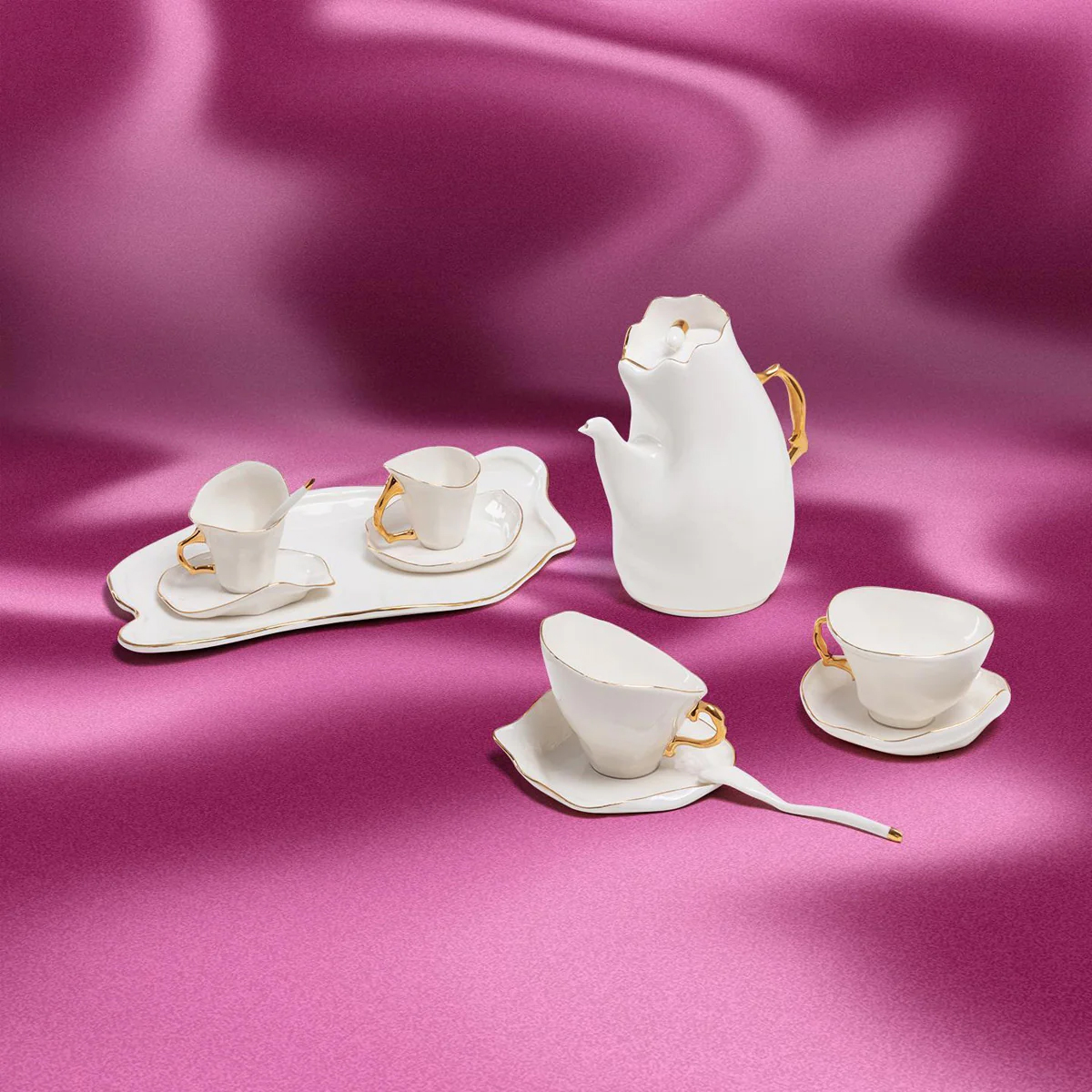 Блюдце с чашкой (2 шт.) Seletti Meltdown 9595