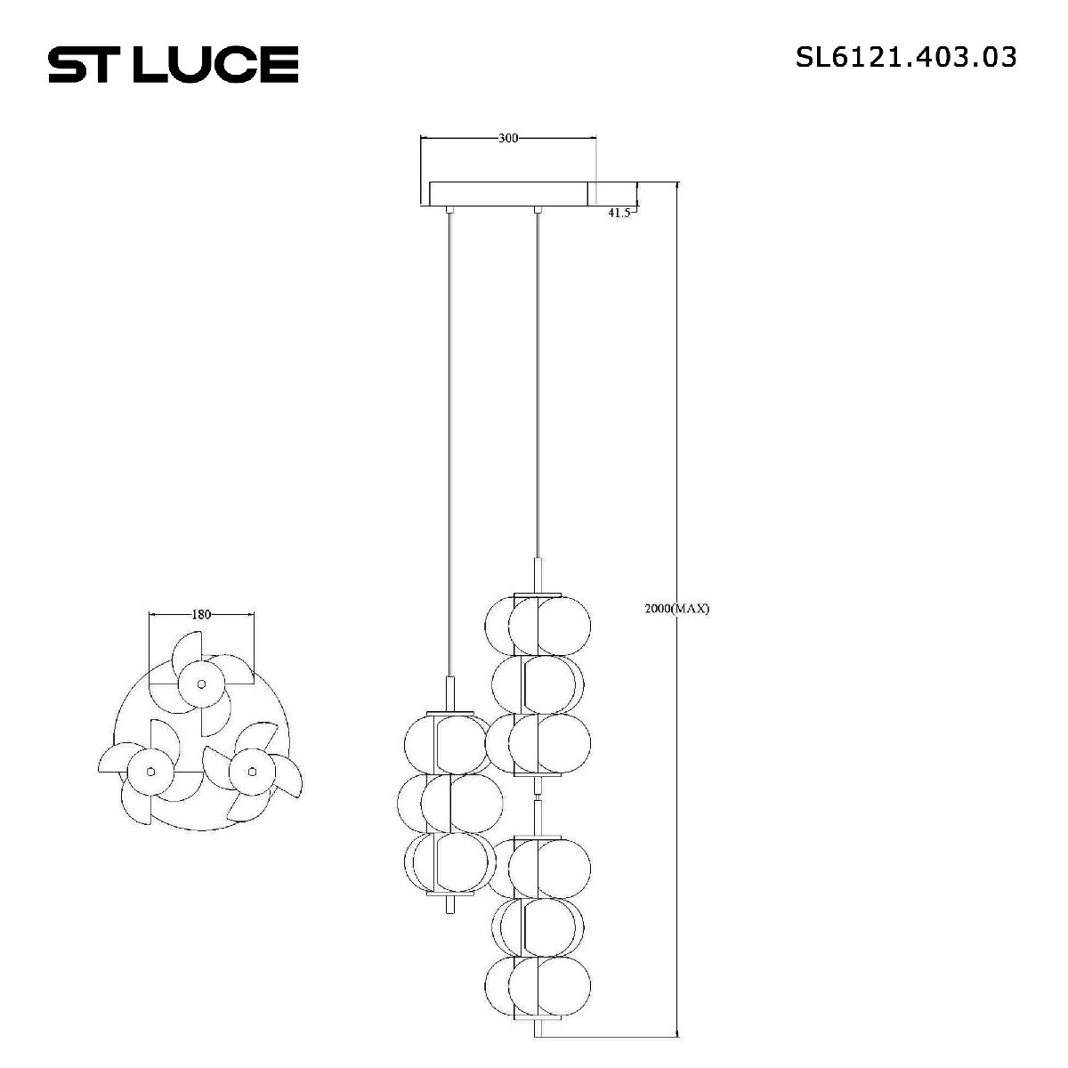 Подвесной светильник ST Luce Talisman SL6121.403.03