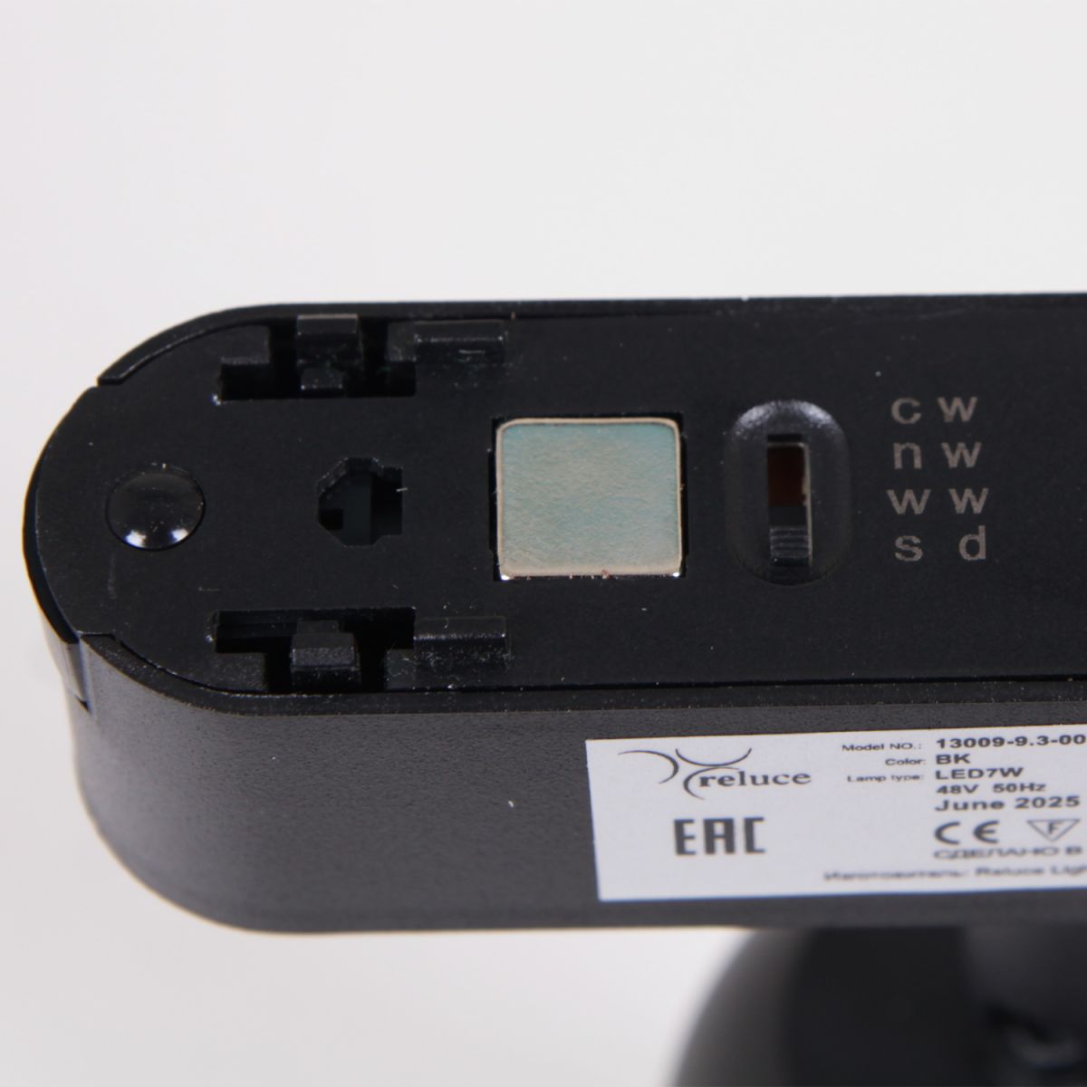 Трековый магнитный светильник потолочный (CCT+SMART) Reluce 13009-9.3-001UR magnetic Led7W BK CCT+SMART