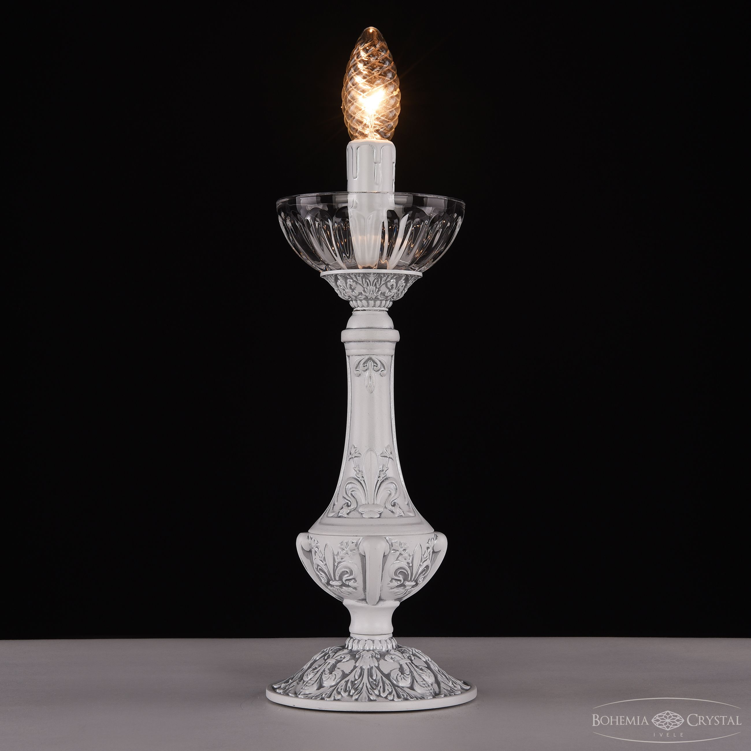 Настольная лампа Bohemia Ivele Crystal AL78100L/12 WMN P Clear/M-1H