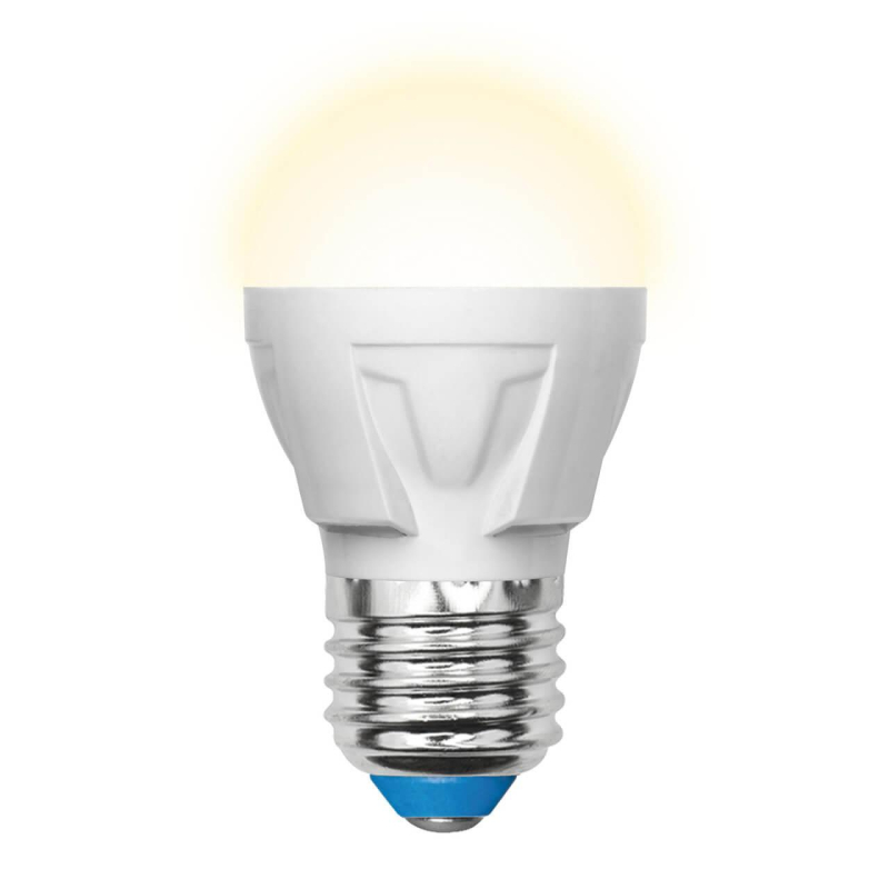 Лампа светодиодная (UL-00002420) Uniel E27 7W 3000K матовая LED-G45 7W/WW/E27/FR PLP01WH