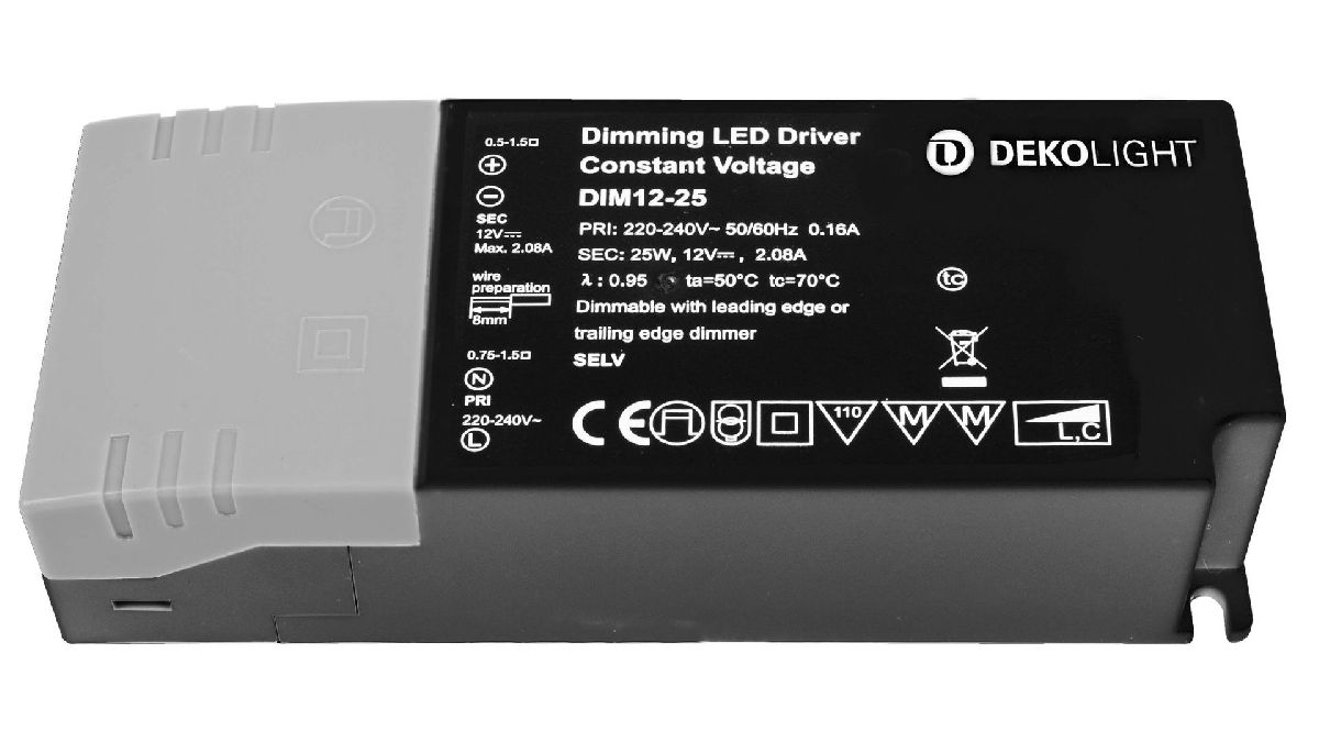Блок питания Deko-Light 25Вт 220-240В IP20 862240