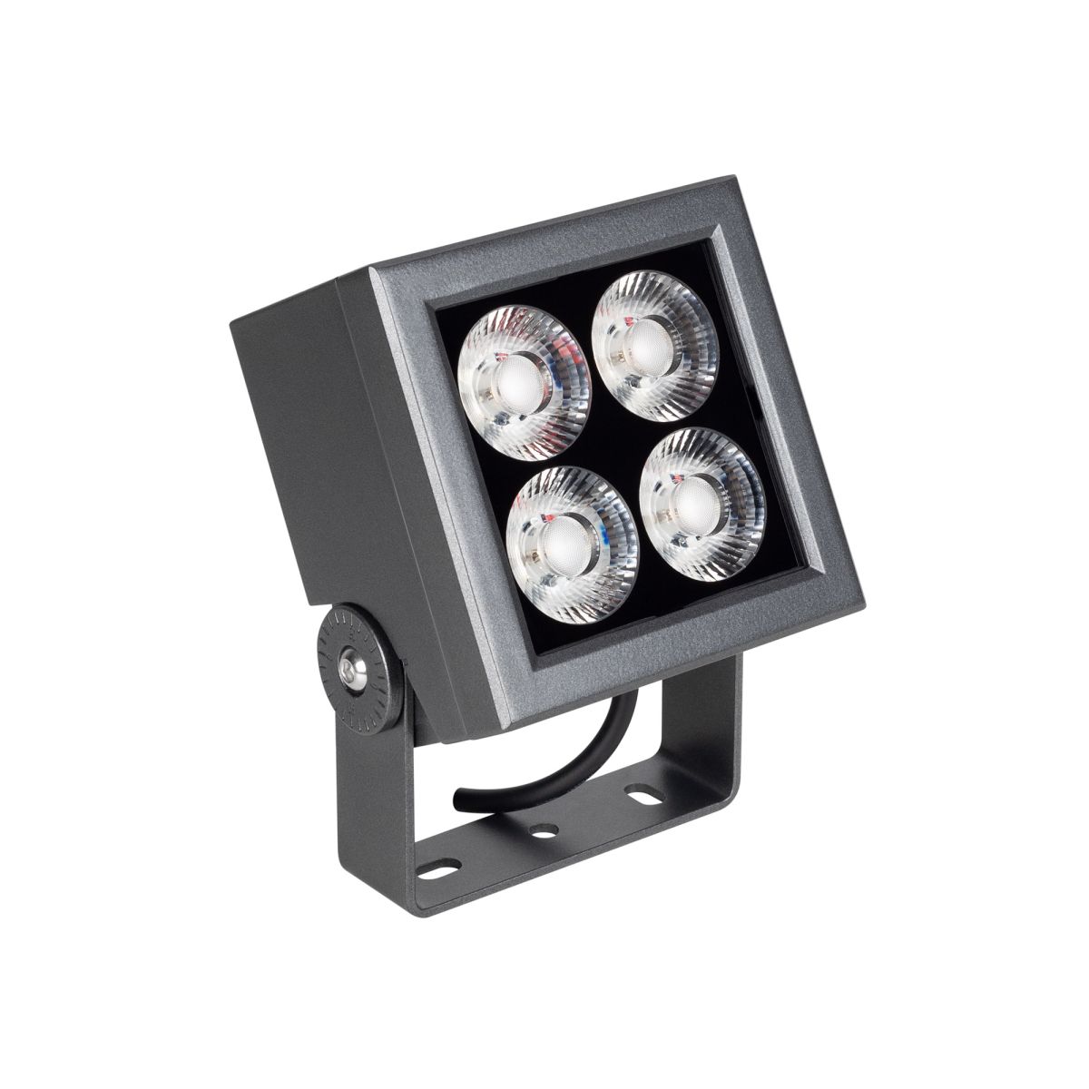 Прожектор Arlight KT-BLOCK-S130x130-15W RGBW-Day (Графит, 15x60 deg, 24V, DMX512) (IP66 Металл) 066388