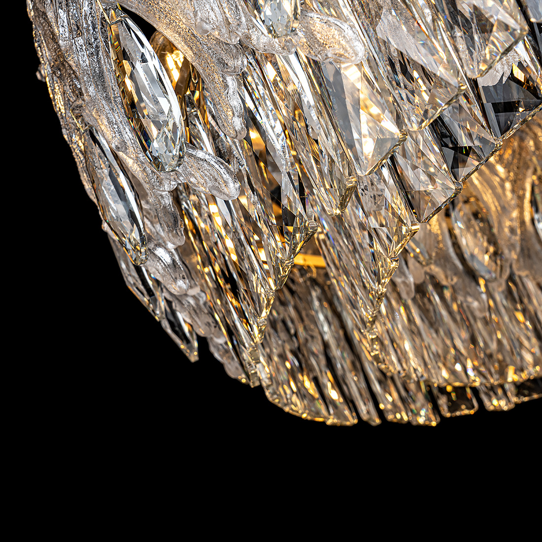 Подвесная люстра стекло Modelux ML.7445.800 GD