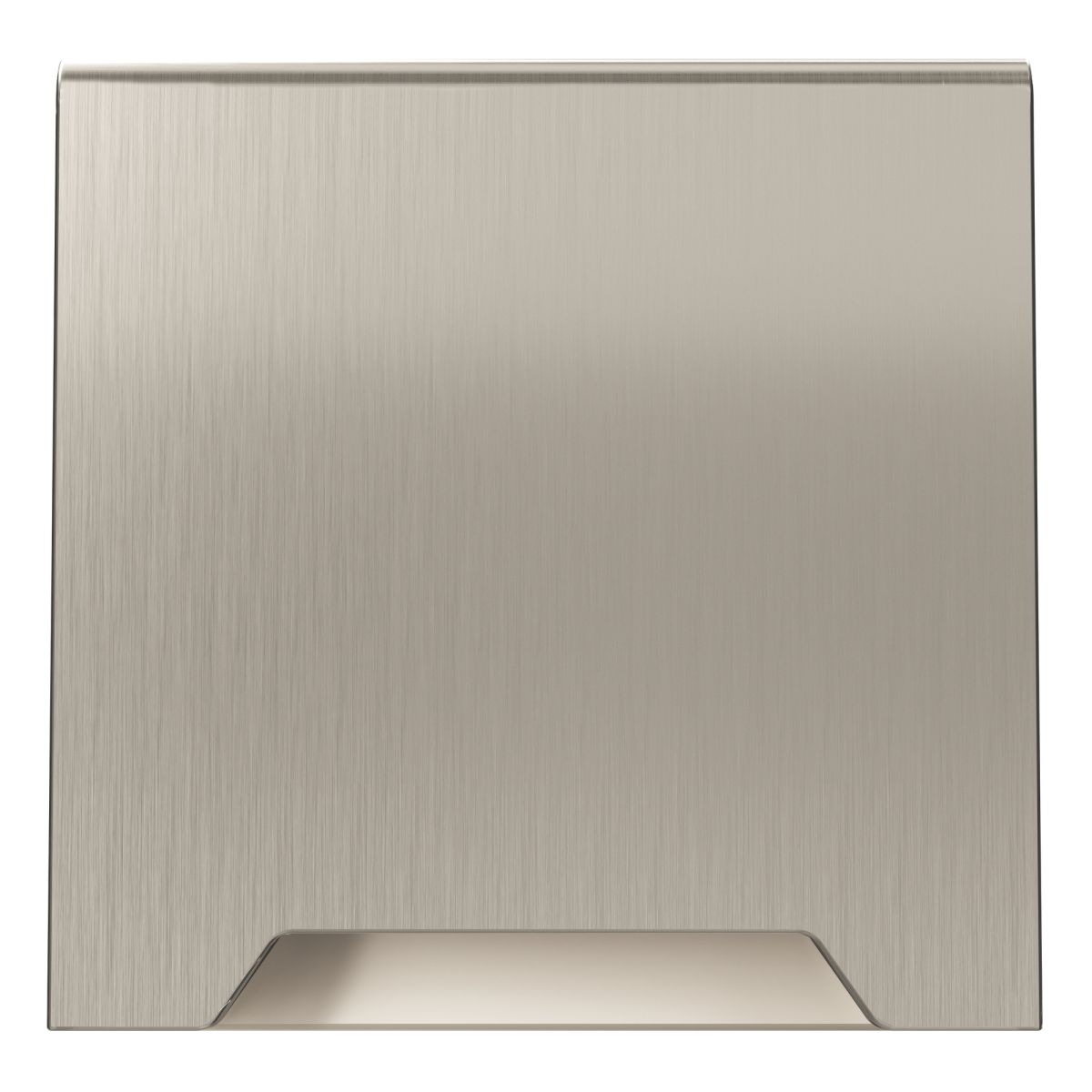 Накладка для розетки с заземлением защитными шторками и крышкой S70 Metal (никель) Voltum VLSM000811