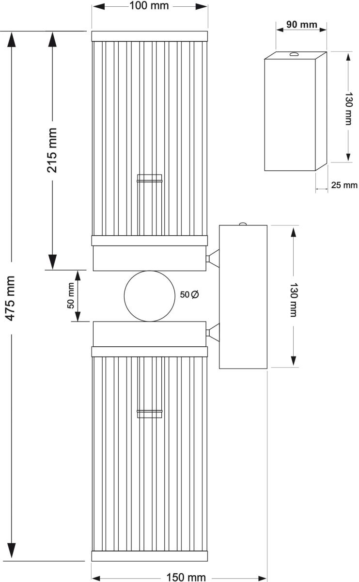Бра Kutek Lauria LAU-K-2(Z)