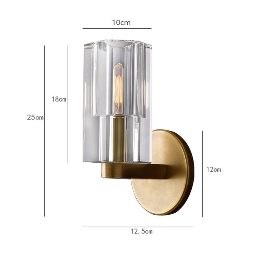 Бра Delight Wall lamp 8816W gold/clear