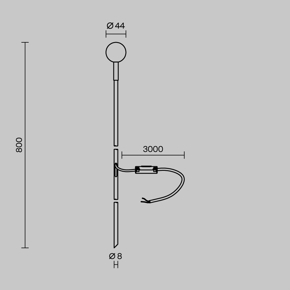 Ландшафтный светильник Maytoni Shin O523FL-L2PT3K