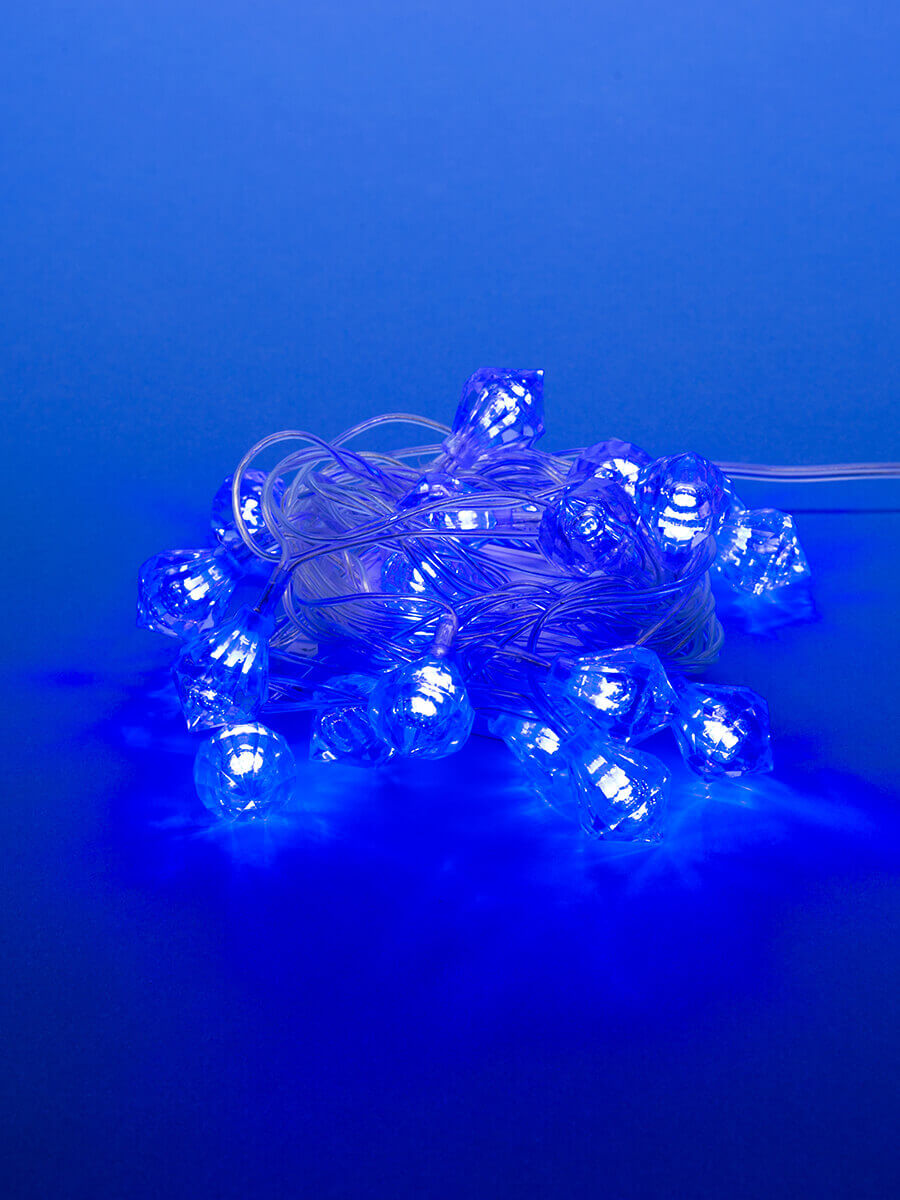 Светодиодная гирлянда (07922) Uniel 220V синий LD-S0280-020/DTA BLUE IP20 DIAMONDS