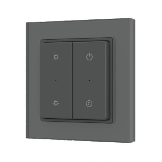 Кнопочная панель Arlight SMART-RF-801-22-MULTI черная, квадрат. (3V, стекло, 2.4G) (IARL, IP20 Пластик) 066726