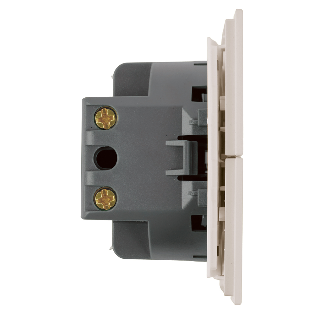 Выключатель 2-клавишный (механизм) Stekker Мия 250В 10А RSW10-3104-08 пудровый жемчуг 50473