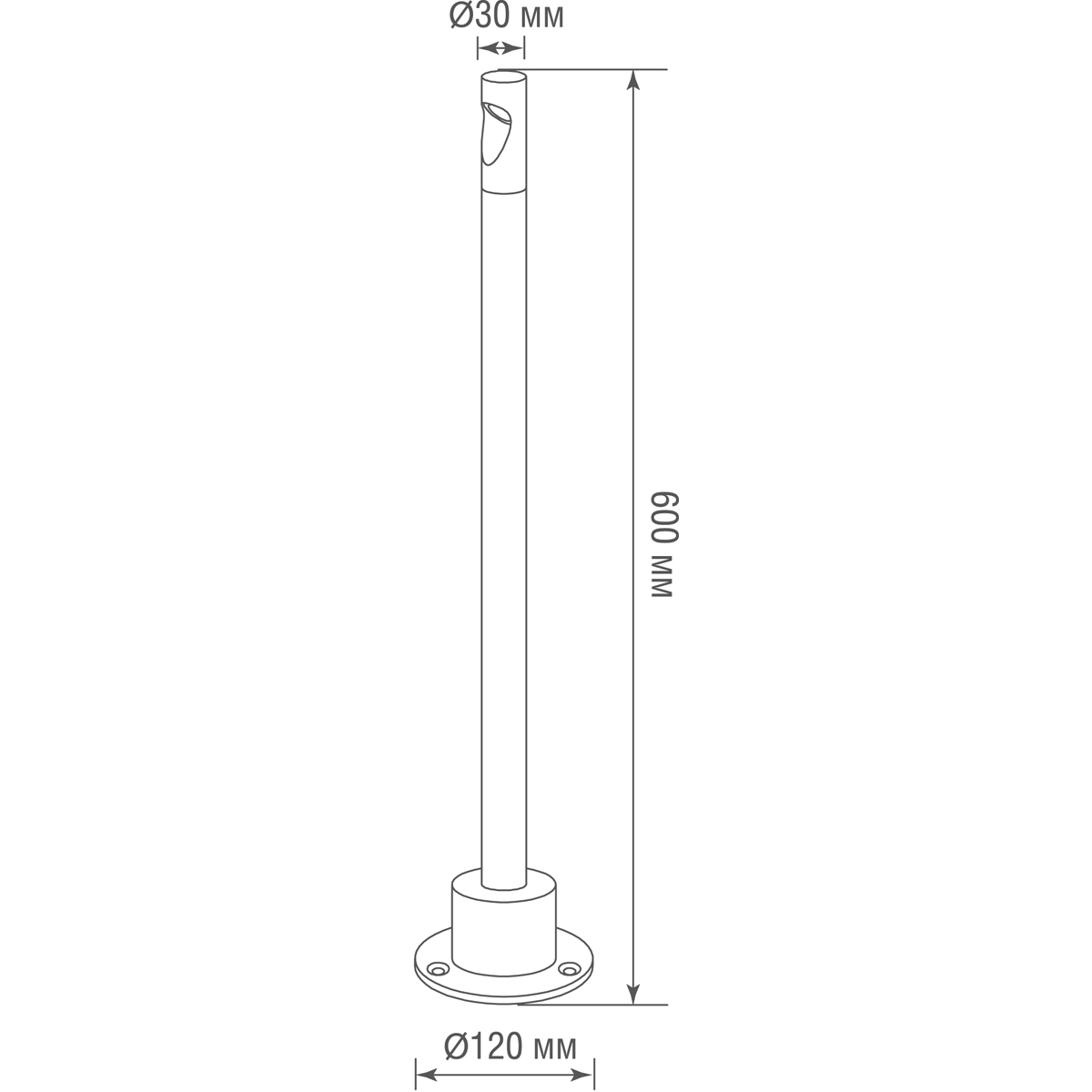 Ландшафтный светильник Donolux Sydney DL18154W4DG 600