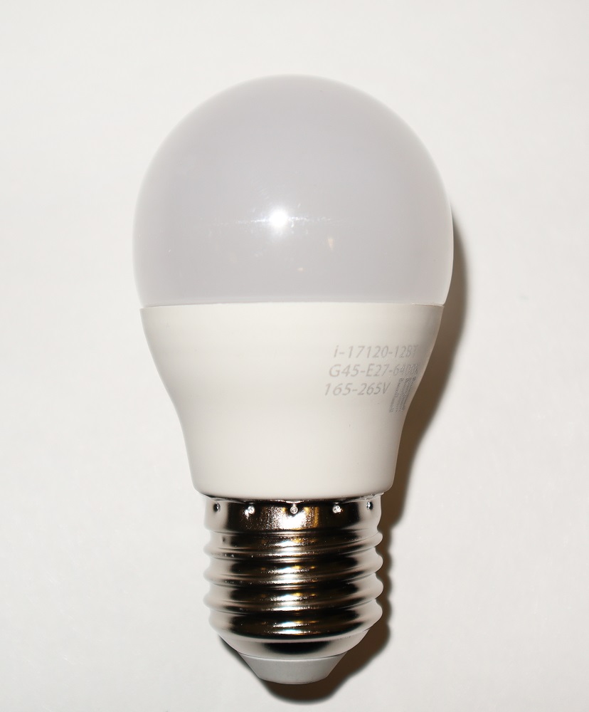 Лампа светодиодная i-Watt E27 12W 6400К груша матовая i-17120