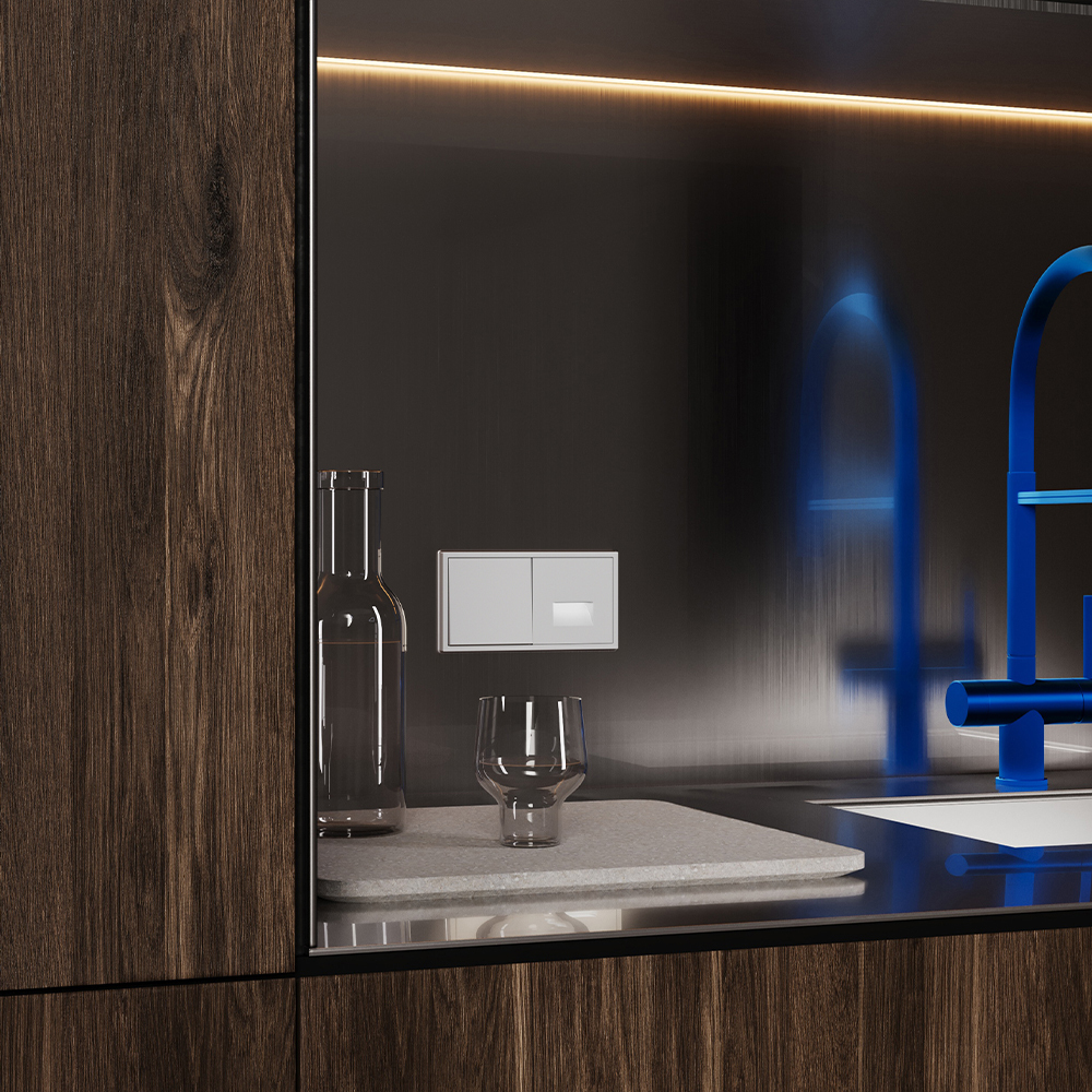 Накладка для подсветки светодиодной с датчиком Voltum S70 (серый) VLS002416