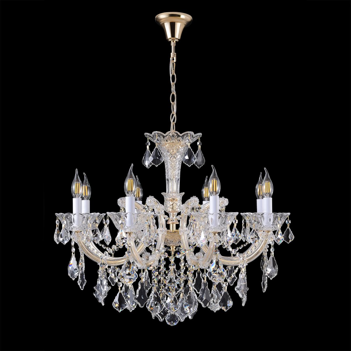 Подвесная люстра Crystal Lux CRISTELLE SP8 GOLD