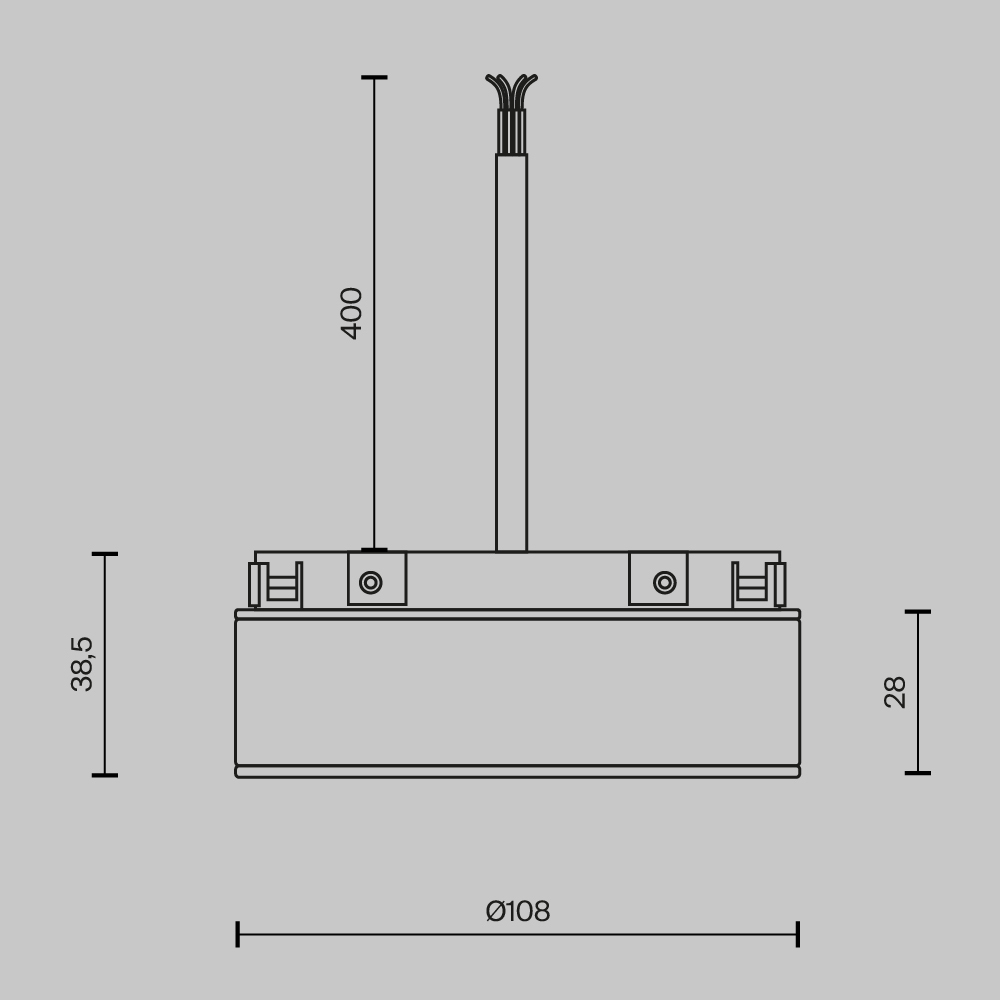 Блок питания встраиваемый Maytoni Basity DC48В 2A IP54 TRA172DR- 100W-DD-B