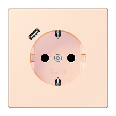 Розетка 2K+З USB Typ C Jung LC1520-18C226
