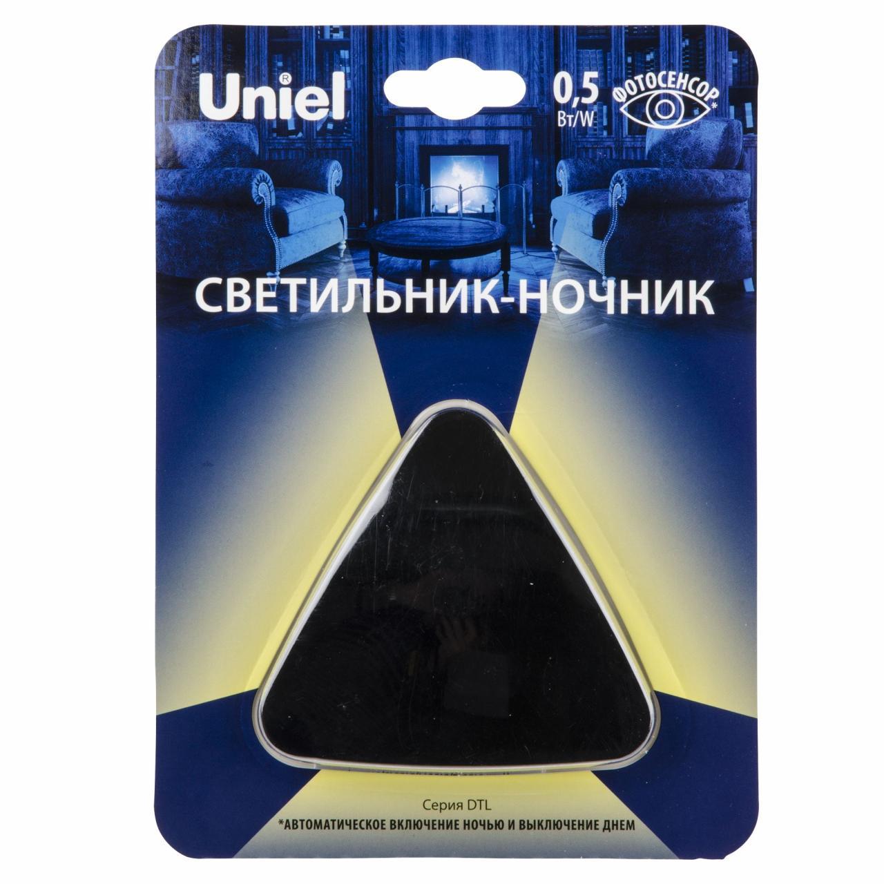 Светильник-ночник Uniel DTL-320 Треугольник/Black/Sensor UL-00007224 в Москве