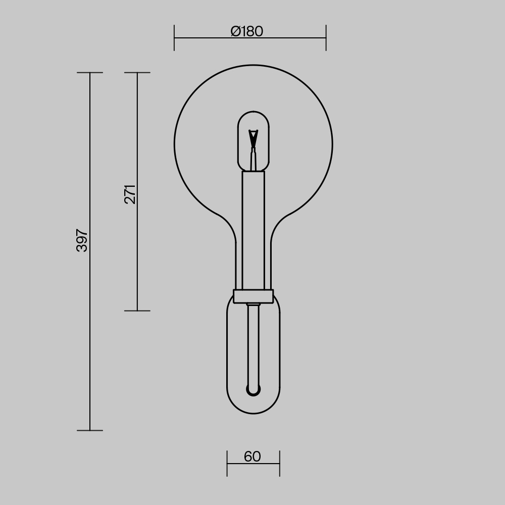 Бра Maytoni Status MOD333WL-01BS