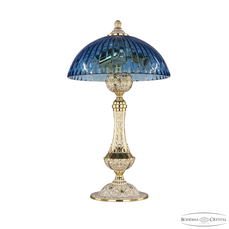Настольная лампа Bohemia Ivele Crystal Florence 71100L/25 GW Aquamarine/H-1K