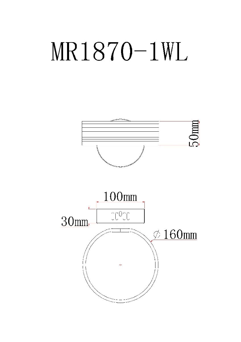 Настенный светильник MyFar Vinsent MR1870-1WL