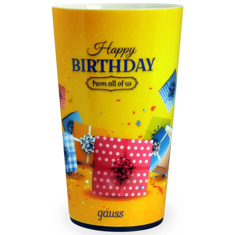 Светодиодный стакан Gauss LCUP Birthday LC002