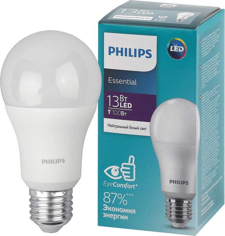 Светодиодная лампа Philips ESS LEDBulb E27 13W 4000K 929002305287