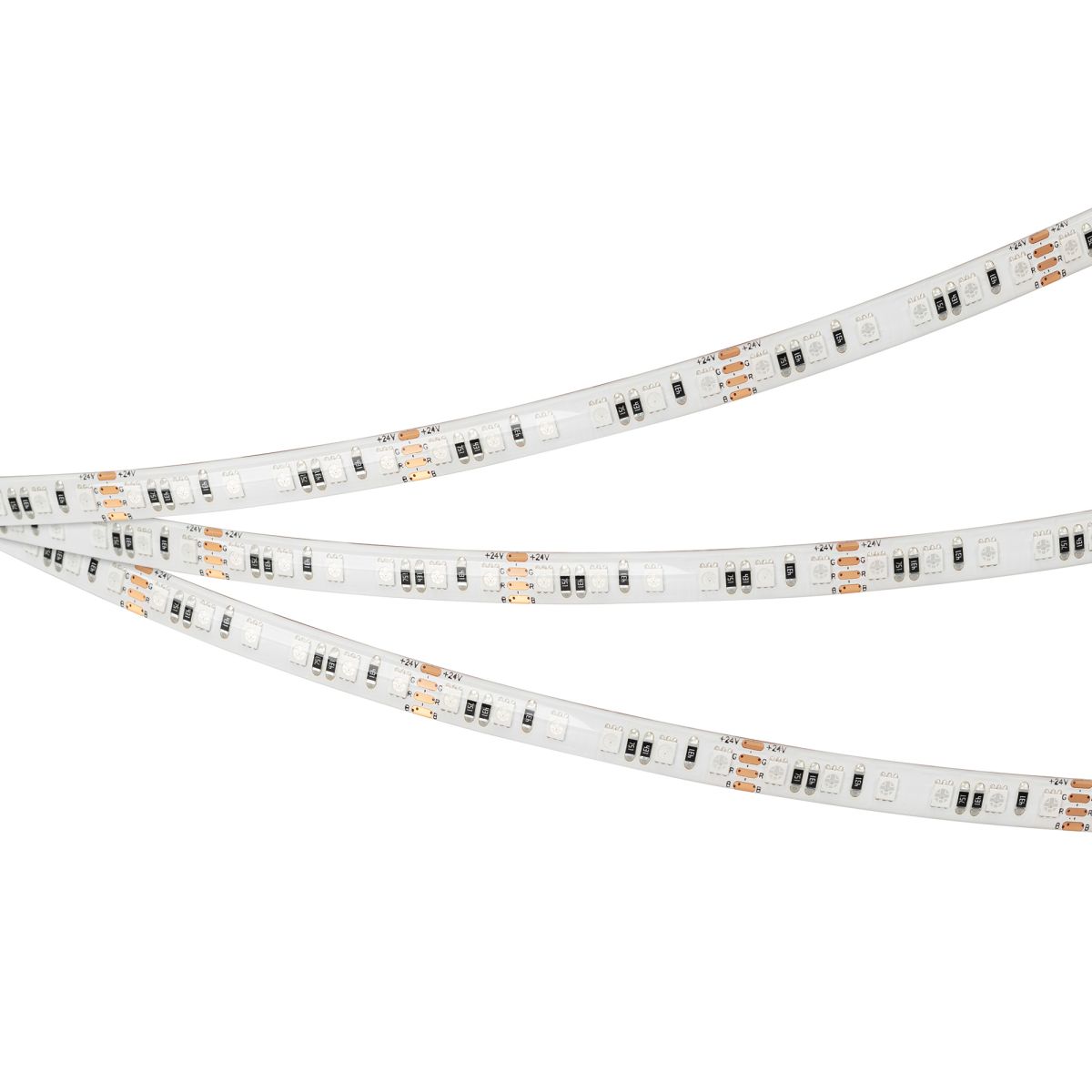 Светодиодная лента герметичная Arlight RTW-SE-A120-8mm 24V RGB (12 W/m, IP65, 5m) (5 лет) 042906(1)