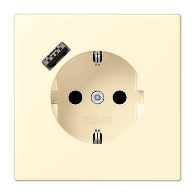 Розетка 2K+З USB Typ A Jung LC1520-18A201