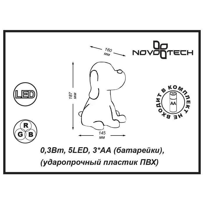 Ночник детский Novotech NIGHT LIGHT 357337