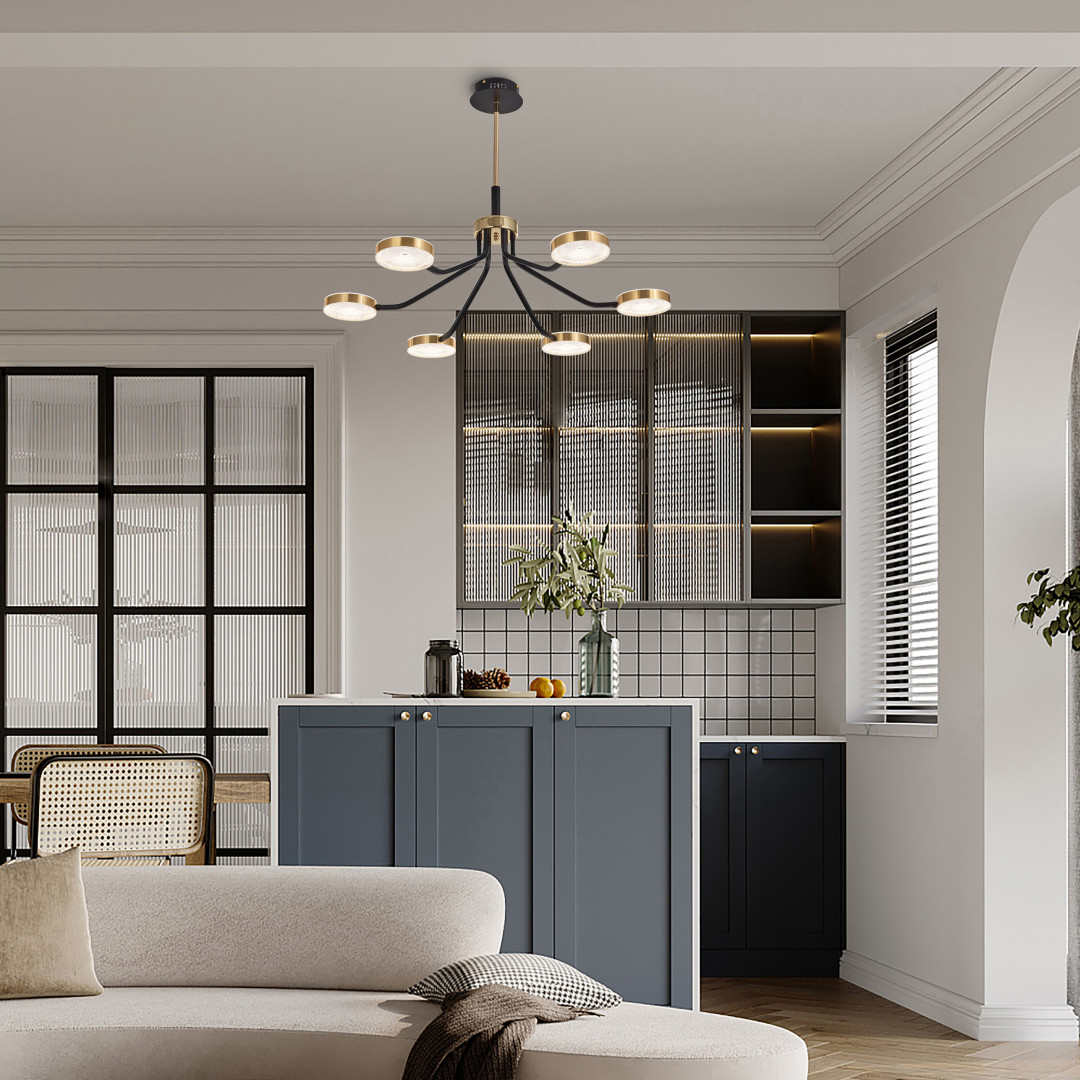 Люстра на штанге Arte Milano Ferrara 276079/6 BK/GD