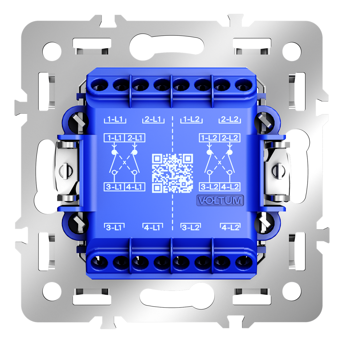 Механизм перекрестного переключателя двухклавишного 10А Voltum S70 VLS0205M