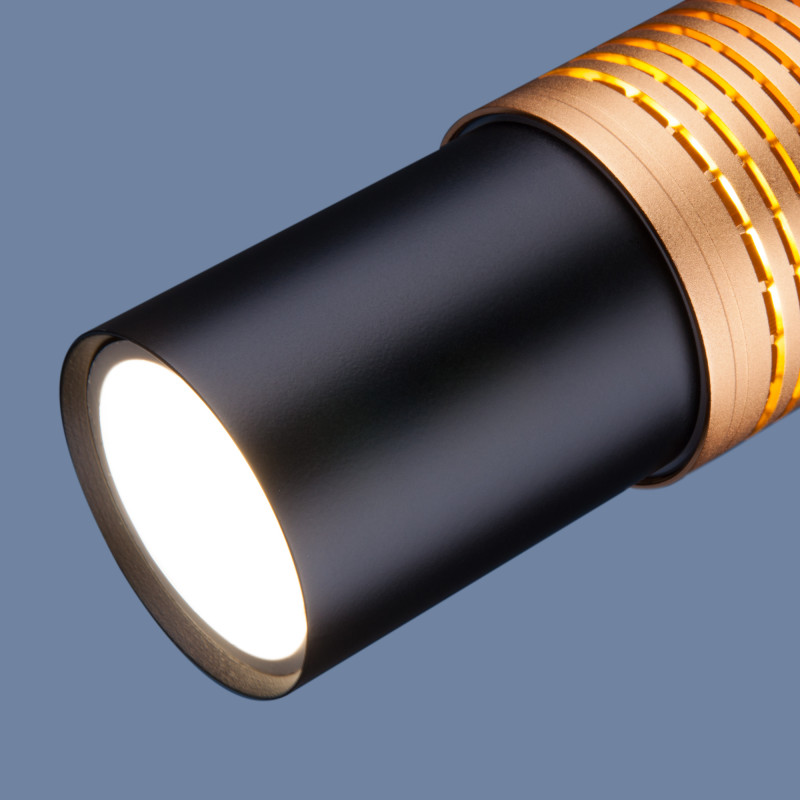 Подвесной светильник Elektrostandard DLN001 MR16 9W 4200K черный матовый/золото