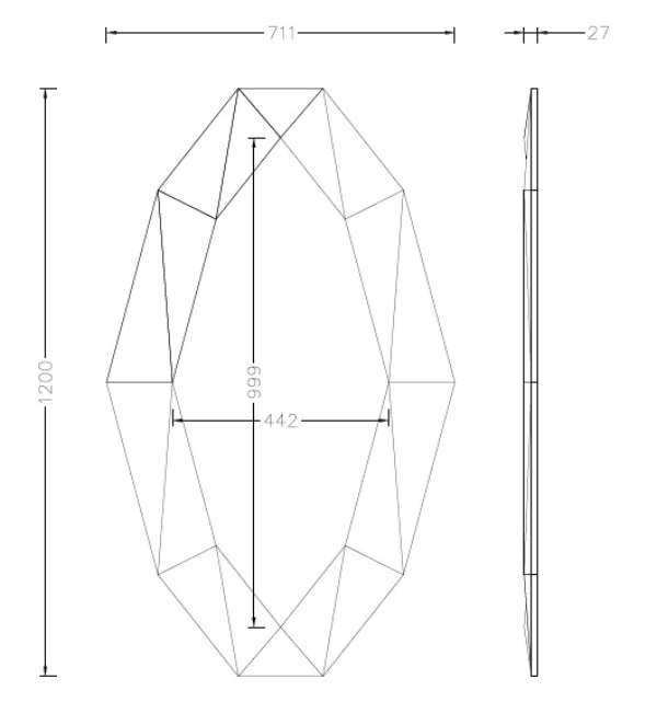 Зеркало Garda Decor KFG133