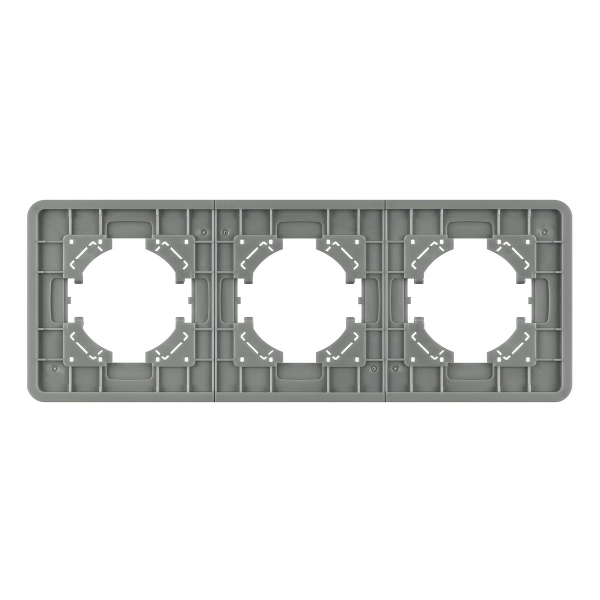 Рамка на 3 поста стеклянная Arlight FRM-OMALI-GS-3-GR 049698