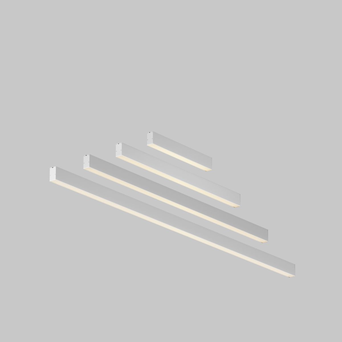 Линейный подвесной светильник Maytoni Technical 3000K 35x67 (Серебро, 2 м) LL312039