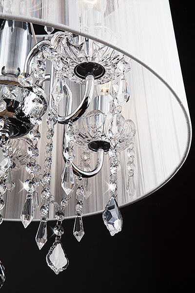 Подвесная люстра Eurosvet 2045/5 хром/белый