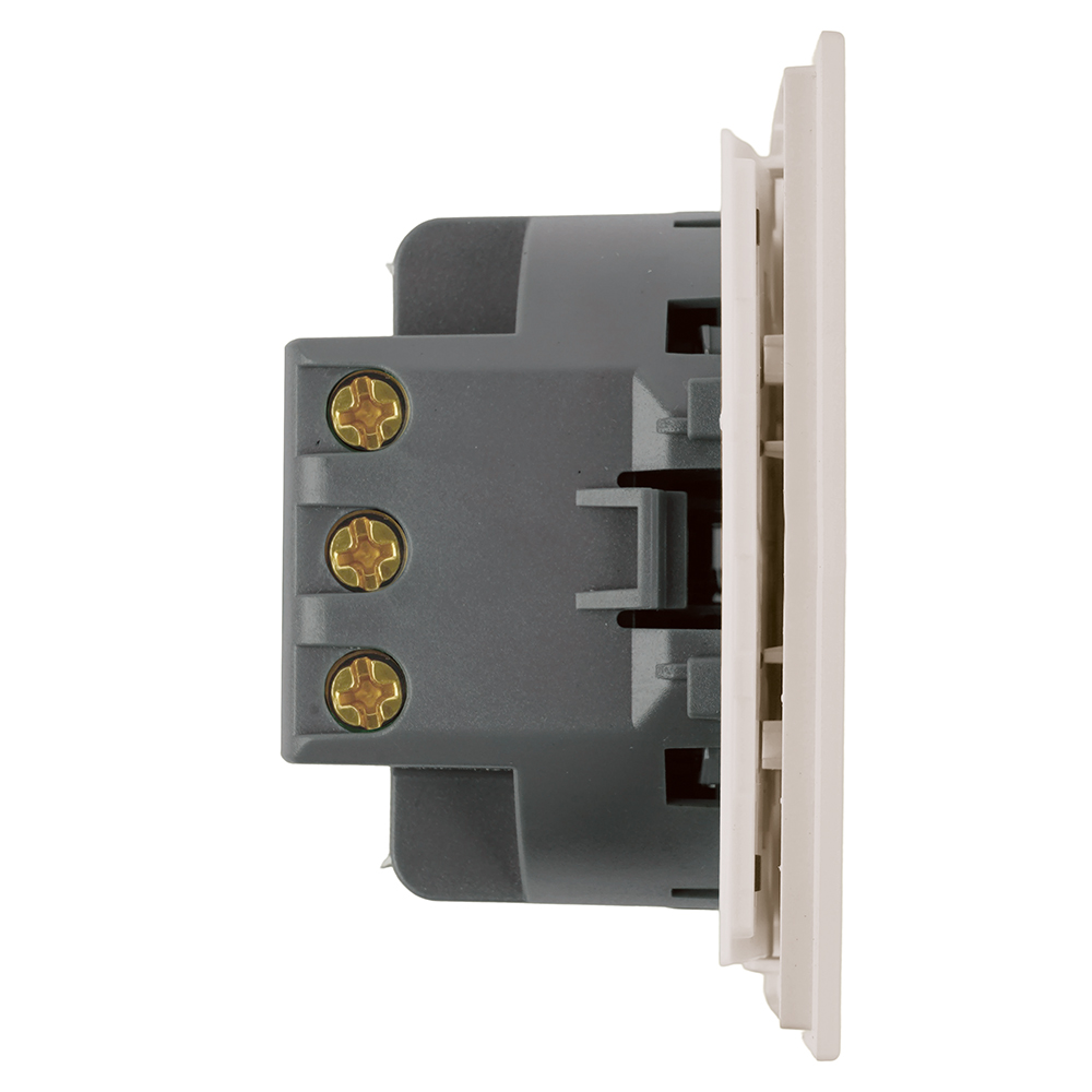 Переключатель перекрестный 1-клавишный (механизм) Stekker Мия 250В 10А RSW10-3110-08 пудровый жемчуг 50570