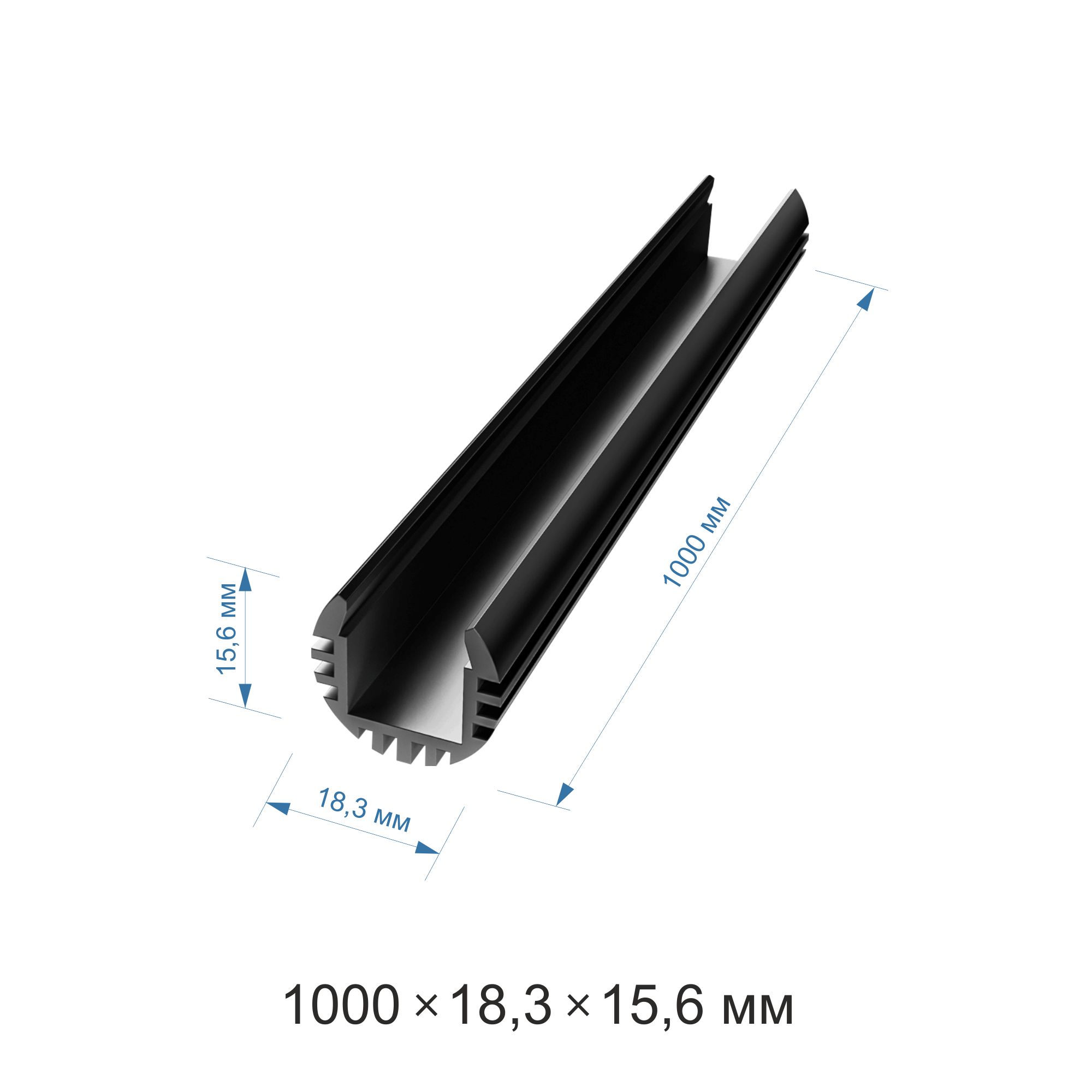 Профиль круглый универсальный Apeyron ширина ленты до 10мм 08-17-01Ч