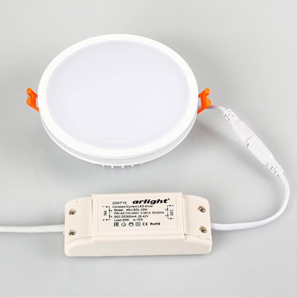 Влагозащищенный светильник Arlight LTD-135SOL-20W Warm White 020712